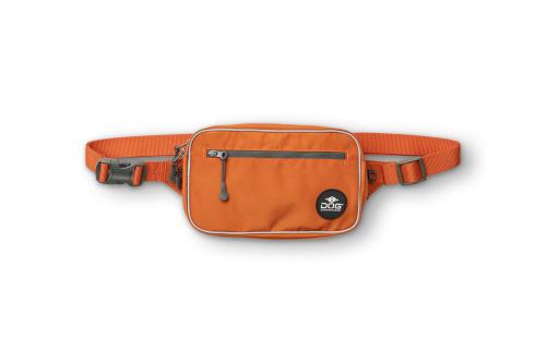 Bolsa riñonera para perros DOG Copenhagen. Permite llevar en cintura y cruzada. Naranja 4