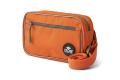 Bolsa riñonera para perros DOG Copenhagen. Permite llevar en cintura y cruzada. Naranja 1