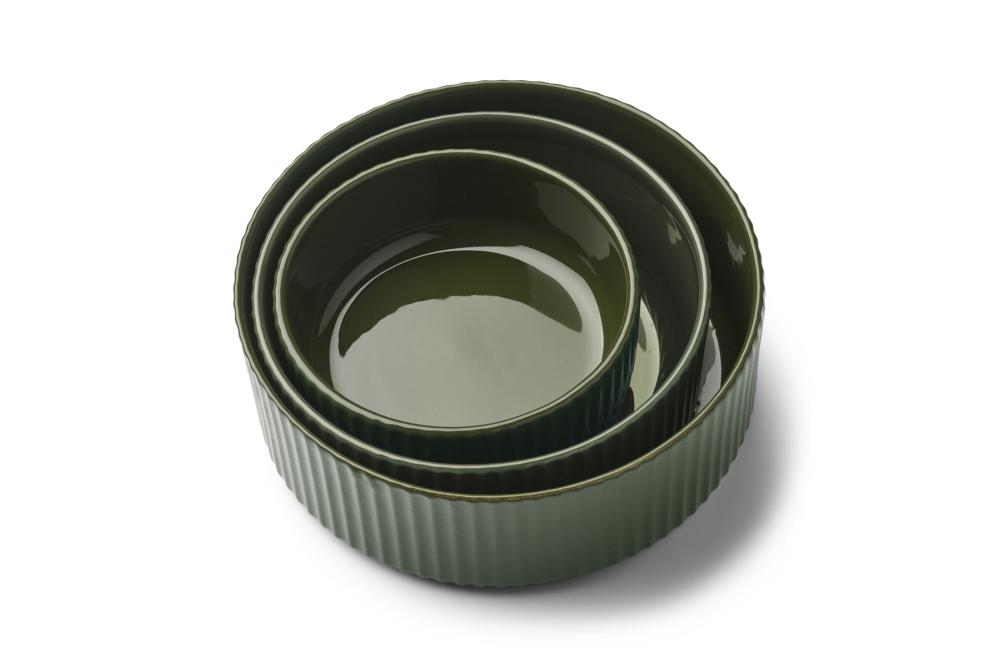 Bol cuenco para perros Kronborg de DOG Copenhagen. Cerámica porcelana. Conjunto